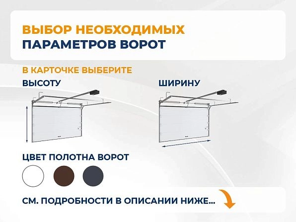 Cекционные ворота 2500х2400 мм антрацитовые DoorHan RSD02, gatchina.doorhan.ru